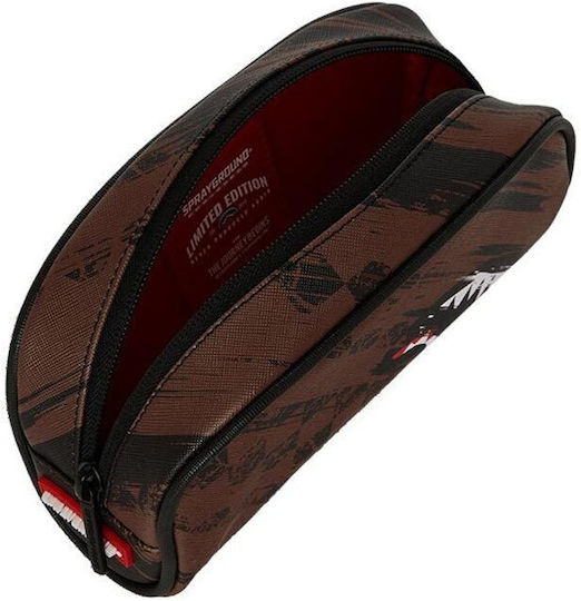 Sprayground Κασετίνα Βαρελάκι Καφέ
