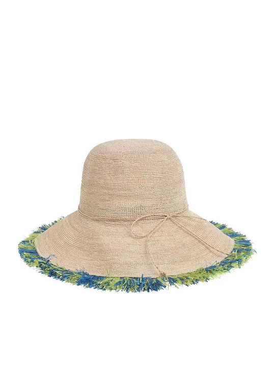Ble Resort Collection Γυναικείο Ψάθινο Καπέλο Μπεζ