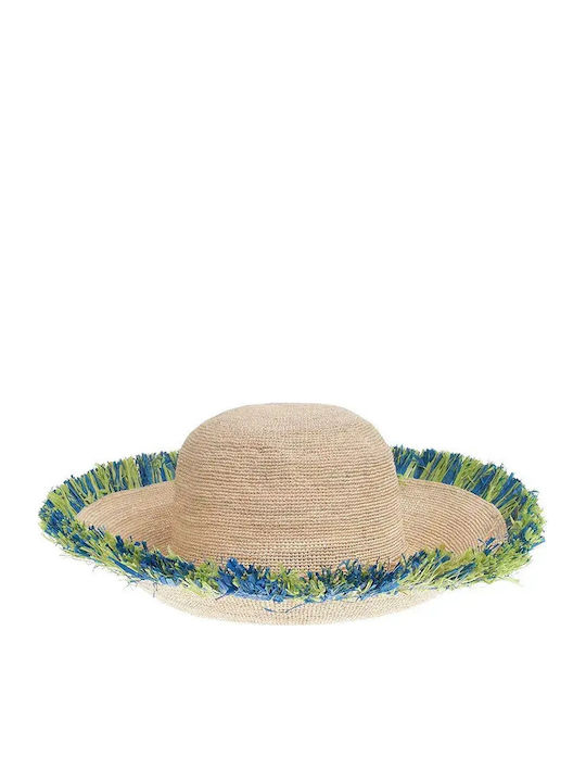 Ble Resort Collection Γυναικείο Ψάθινο Καπέλο Μπεζ