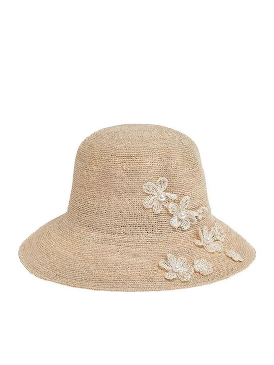 Ble Resort Collection Γυναικείο Ψάθινο Καπέλο Μπεζ