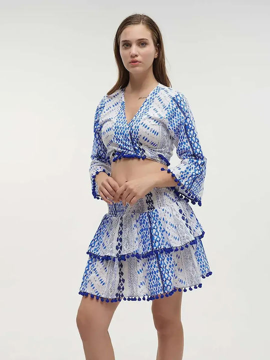 Skirt White/Blue