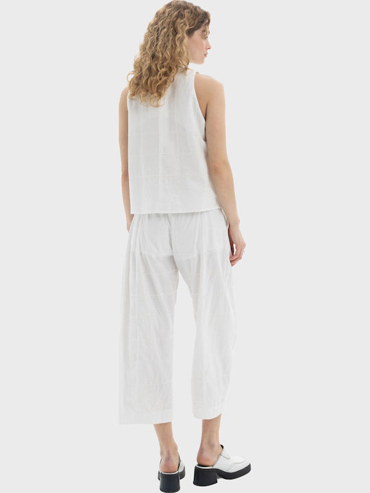 Γυναικεία Μπλούζα Βαμβακερή White