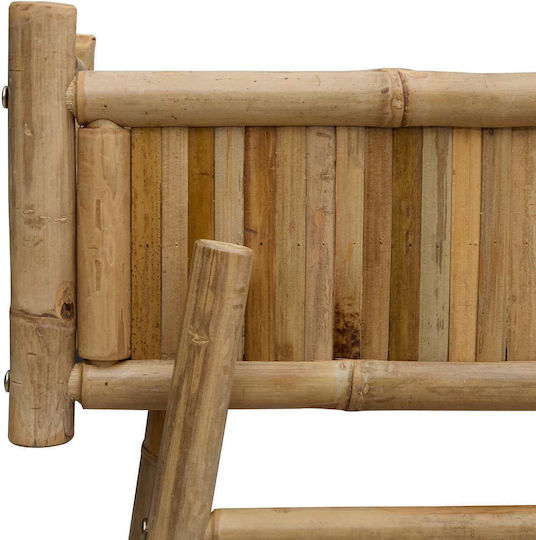 vidaXL Кутия за саксии Бамбукова Зелена 50x38x74см
