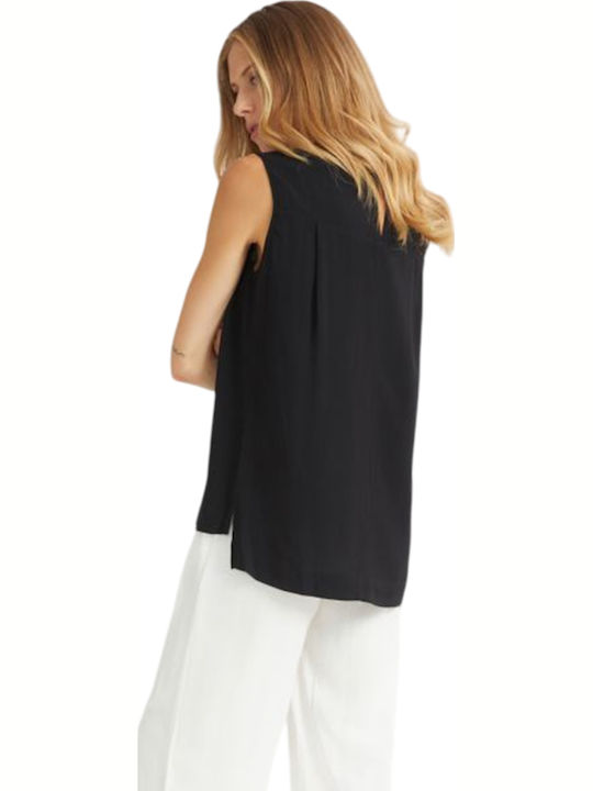 Bluza Damă Bumbac Neagră