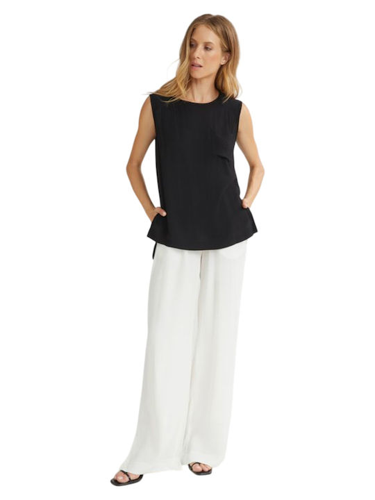 Bluza Damă Bumbac Neagră