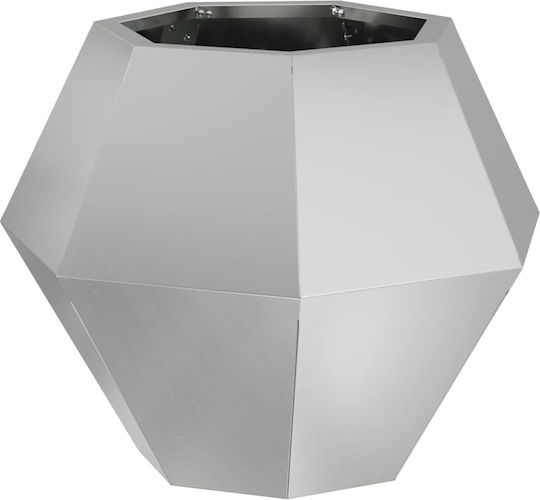 vidaXL Pot Metallic Silver 50x50x40cm.