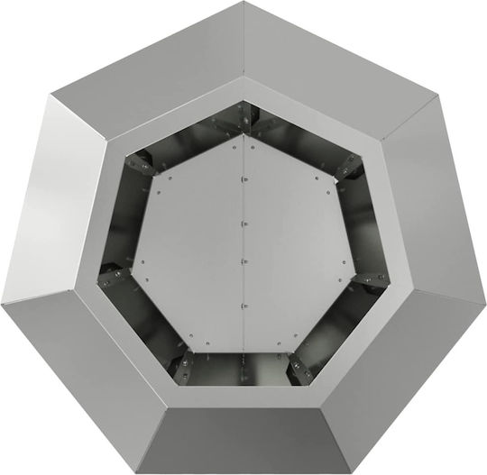 vidaXL Pot Metallic Silver 50x50x40cm.