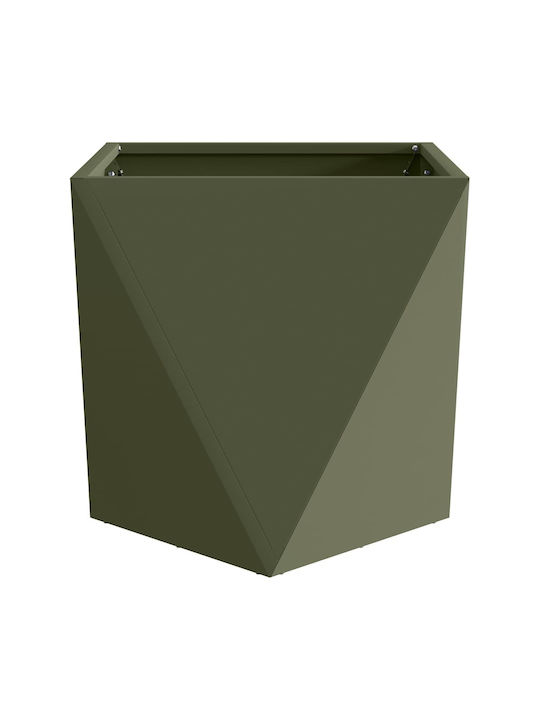 vidaXL Topf Metallisch Green 50x50x50cm.