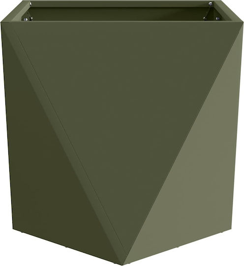 vidaXL Pot Metallic Green 50x50x50cm.
