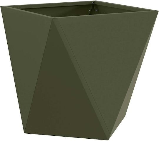 vidaXL Pot Metallic Green 50x50x50cm.