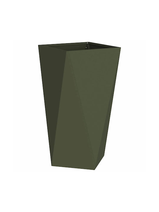 vidaXL Topf Metallisch Green 40x40x75cm.