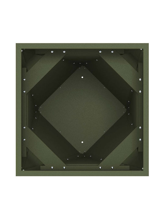 vidaXL Topf Metallisch Green 40x40x75cm.