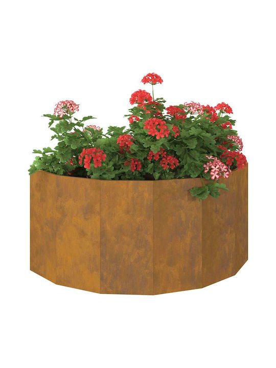 vidaXL Topf Metallisch Rusty 120x120x50cm.