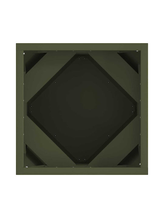 vidaXL Topf Metallisch Green 30x30x30cm.