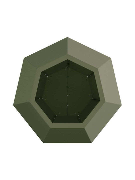 vidaXL Pot Metallic Green 50x50x40cm.