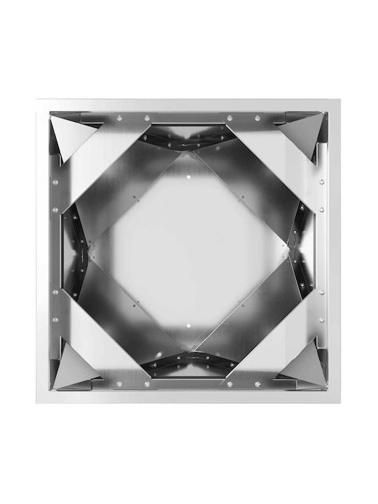vidaXL Саксия Метал Silver 50x50x75см.