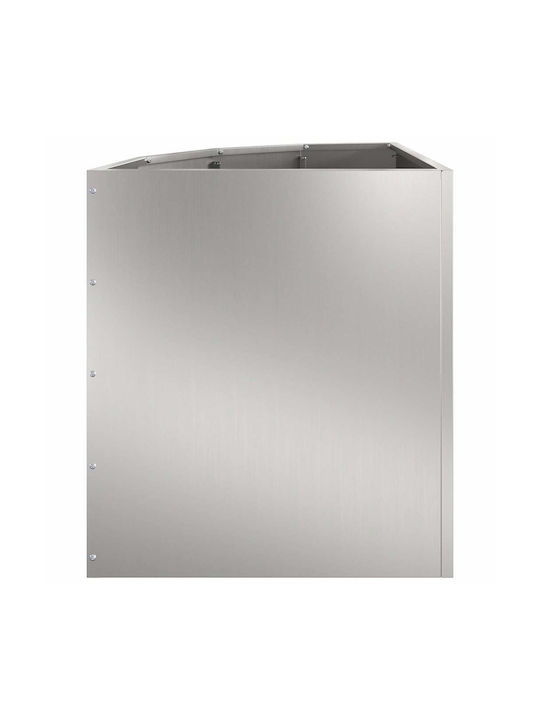 vidaXL Саксия Метал Silver 45x45x50см.