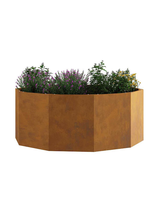 vidaXL Ghiveci Metal Sk Rusty 90x90x35cm.