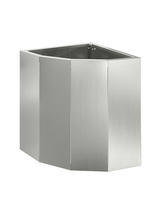 vidaXL Ghiveci Metal Silver 30x30x35cm.