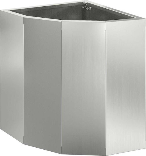 vidaXL Pot Metallic Silver 30x30x35cm.