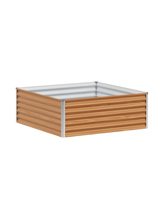 vidaXL Ζαρντινιέρα Μεταλλική Μπρούτζινη 98x100x36εκ.