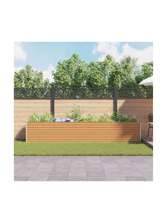 vidaXL Planter Box Metal De bronz 390x50x68cm.