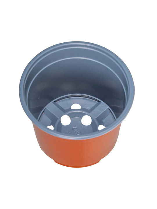 vidaXL Keramik Blumentopf Orange 15x15x12,5cm