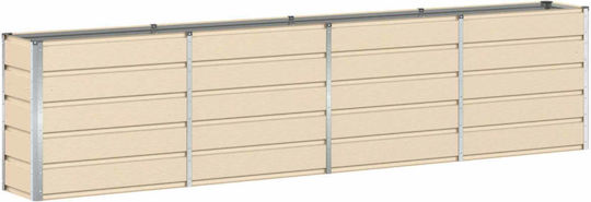 vidaXL Ghiveci Metal Ivory 160x40x75cm.
