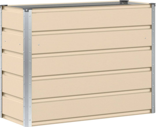 vidaXL Topf Metallisch Ivory 100x40x75cm.