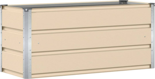 vidaXL Γλάστρα Μεταλλική Ελεφαντόδοντο 100x40x45εκ.