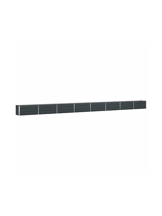 vidaXL Γλάστρα Μεταλλική Ανθρακί 480x50x45εκ.