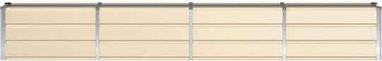 vidaXL Pot Metallic Ivory 320x40x45cm.