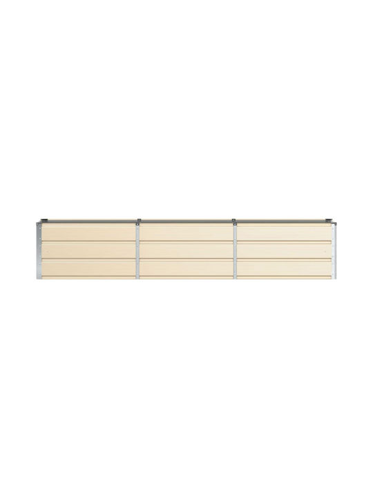 vidaXL Γλάστρα Μεταλλική Ελεφαντόδοντο 240x40x45εκ.