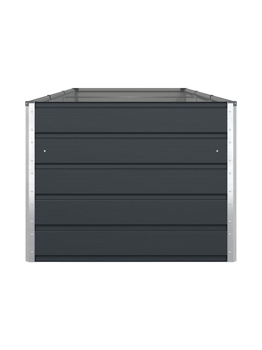 vidaXL Γλάστρα Μεταλλική Ανθρακί 195x100x45εκ.
