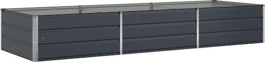 vidaXL Ghiveci Metal Cărbune de lemn 195x100x45cm.