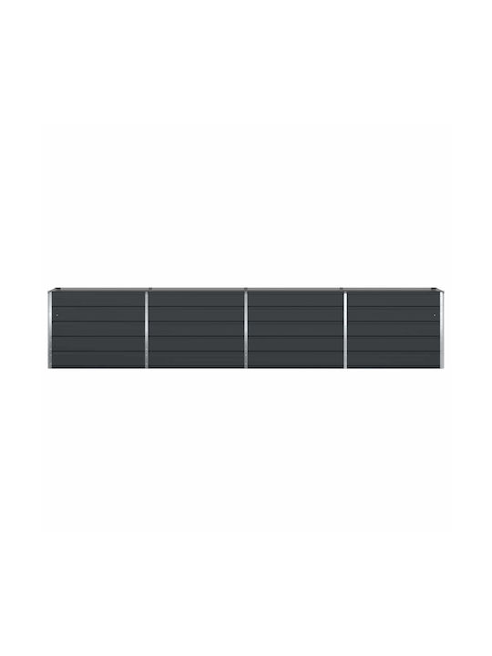 vidaXL Topf Metallisch Charcoal 480x50x45cm.
