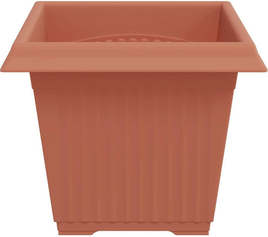 vidaXL Set 24 Kunststoff-Blumentöpfe Terrakotta Rote 33x26cm