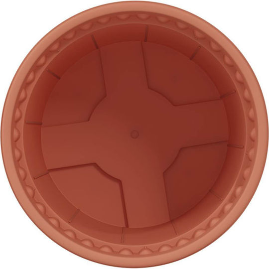vidaXL Set of 6 Plastic Flower Pots Terracotta 12.5x10cm