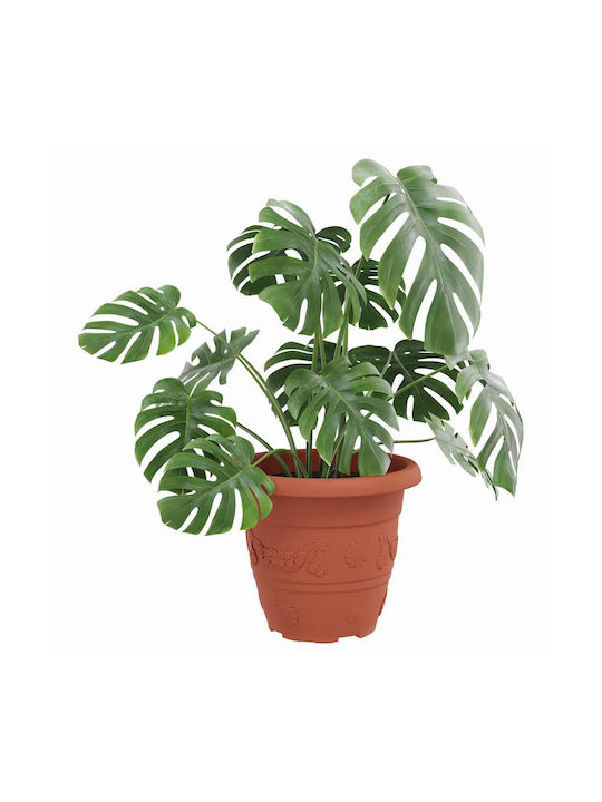 vidaXL Set 6 Pots Plastic Light Terracotta