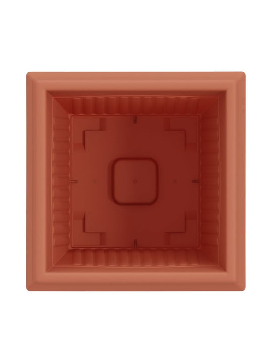 vidaXL Set 6 Pots Plastic Light Terracotta
