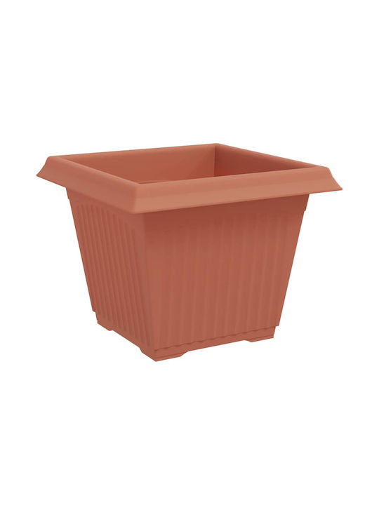 vidaXL Set 6 Pots Plastic Light Terracotta