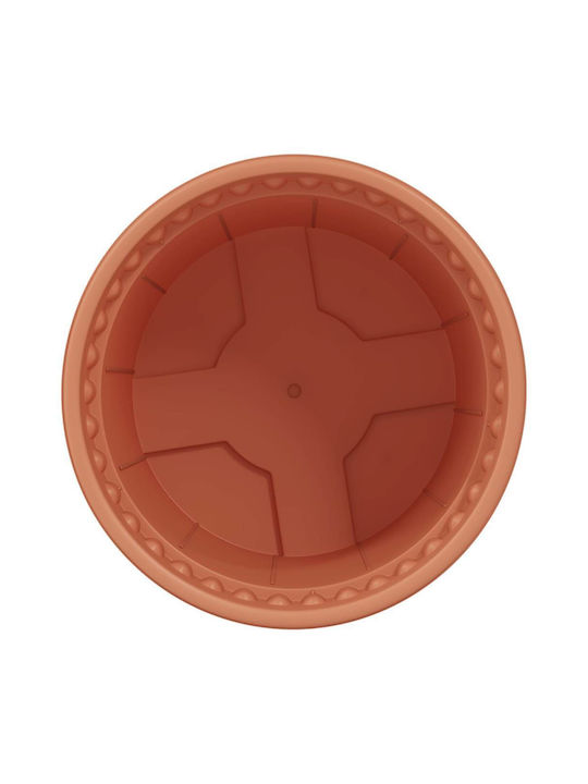 vidaXL Комплект 6 Саксии Пластмасови Light Terracotta