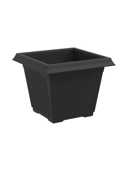 vidaXL Set 6 Kunststoff Pflanzgefäße Schwarz