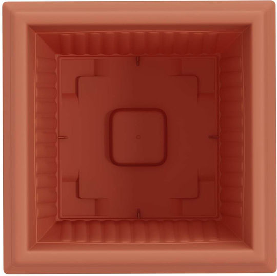 vidaXL Set 6 Kunststoff-Blumentöpfe Terrakotta 33x26cm