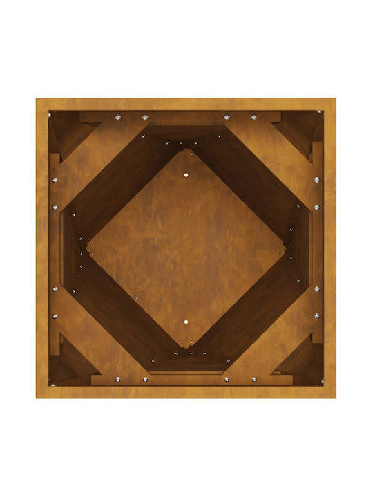 vidaXL Ghiveci Metal Rusty 30x30x75cm.