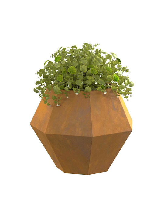 vidaXL Саксия Метал Rusty 50x50x40см.