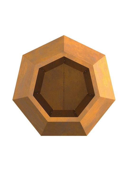 vidaXL Саксия Метал Rusty 50x50x40см.
