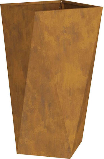 vidaXL Γλάστρα Μεταλλική Σκ Rusty 40x40x75εκ.