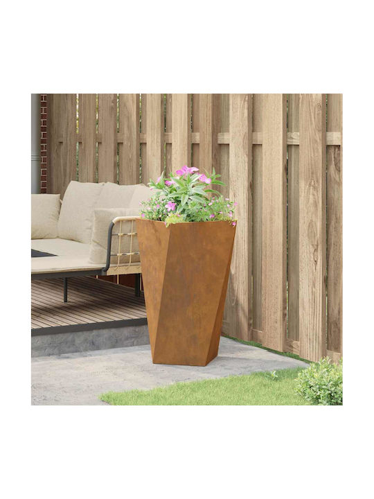 vidaXL Ghiveci Metal Sk Rusty 40x40x75cm.