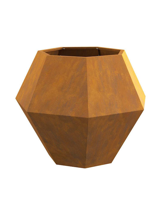 vidaXL Γλάστρα Μεταλλική Σκ Rusty 75x75x60εκ.